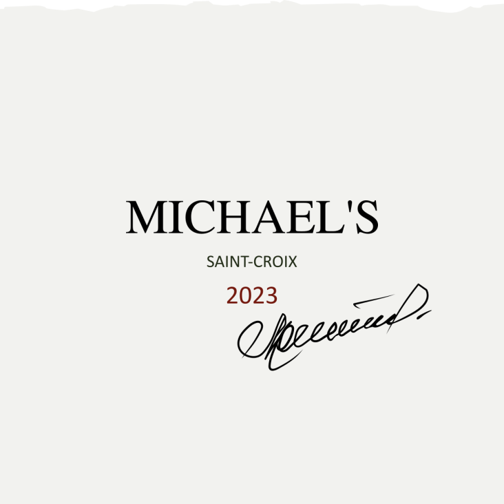 Michael's Saint-Croix Red Wine Labels